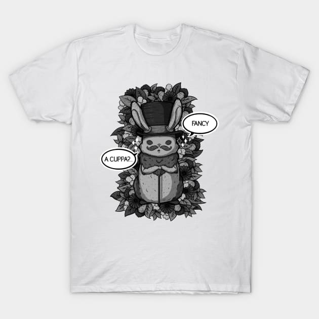 Top Hat Bunny T-Shirt by zarya_kiqo